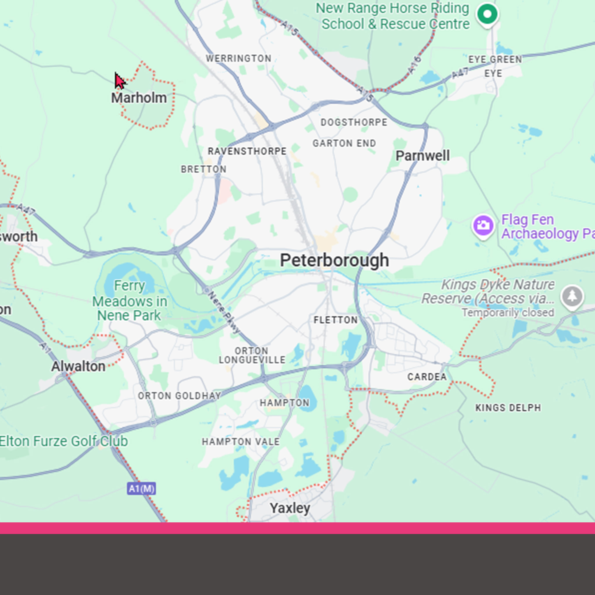 Map of Peterborough