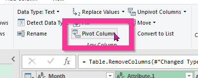 Pivot Column in Power Query
